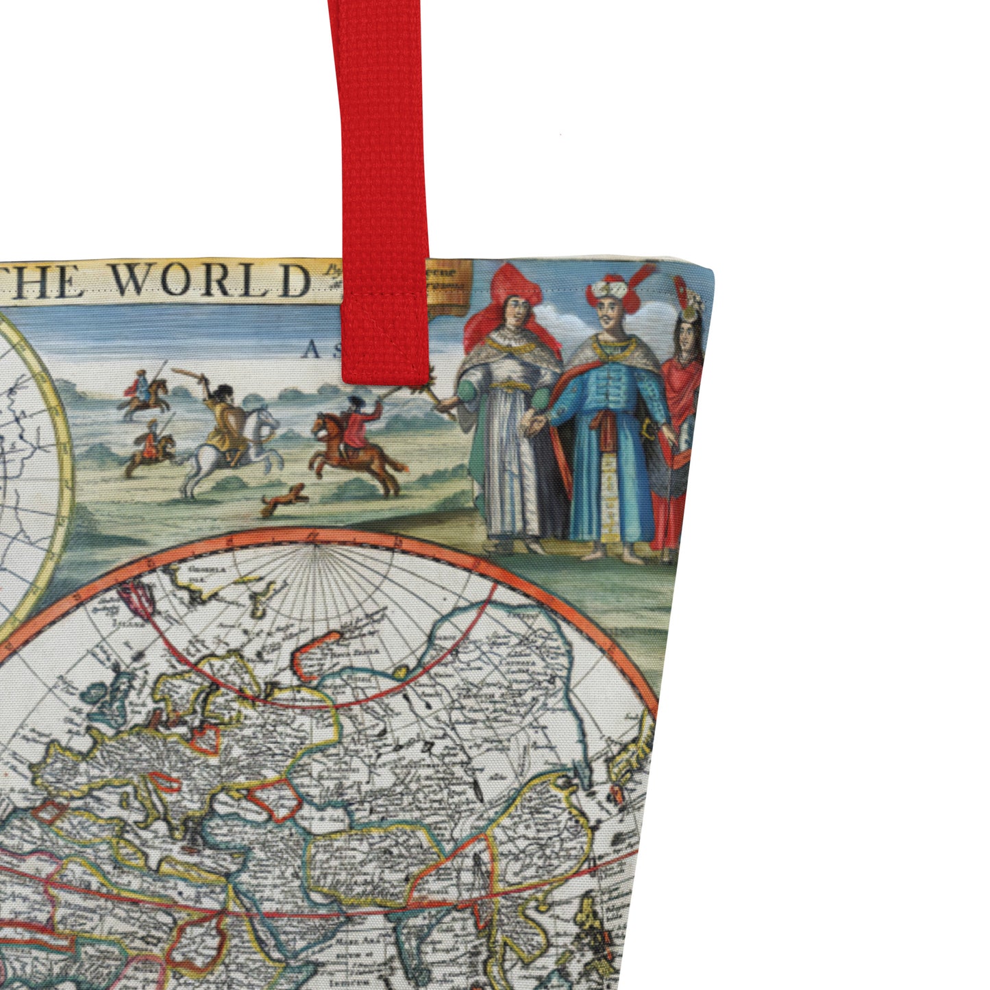 Atlas Map 1676 Institute Natural Philosophy Large Tote Bag