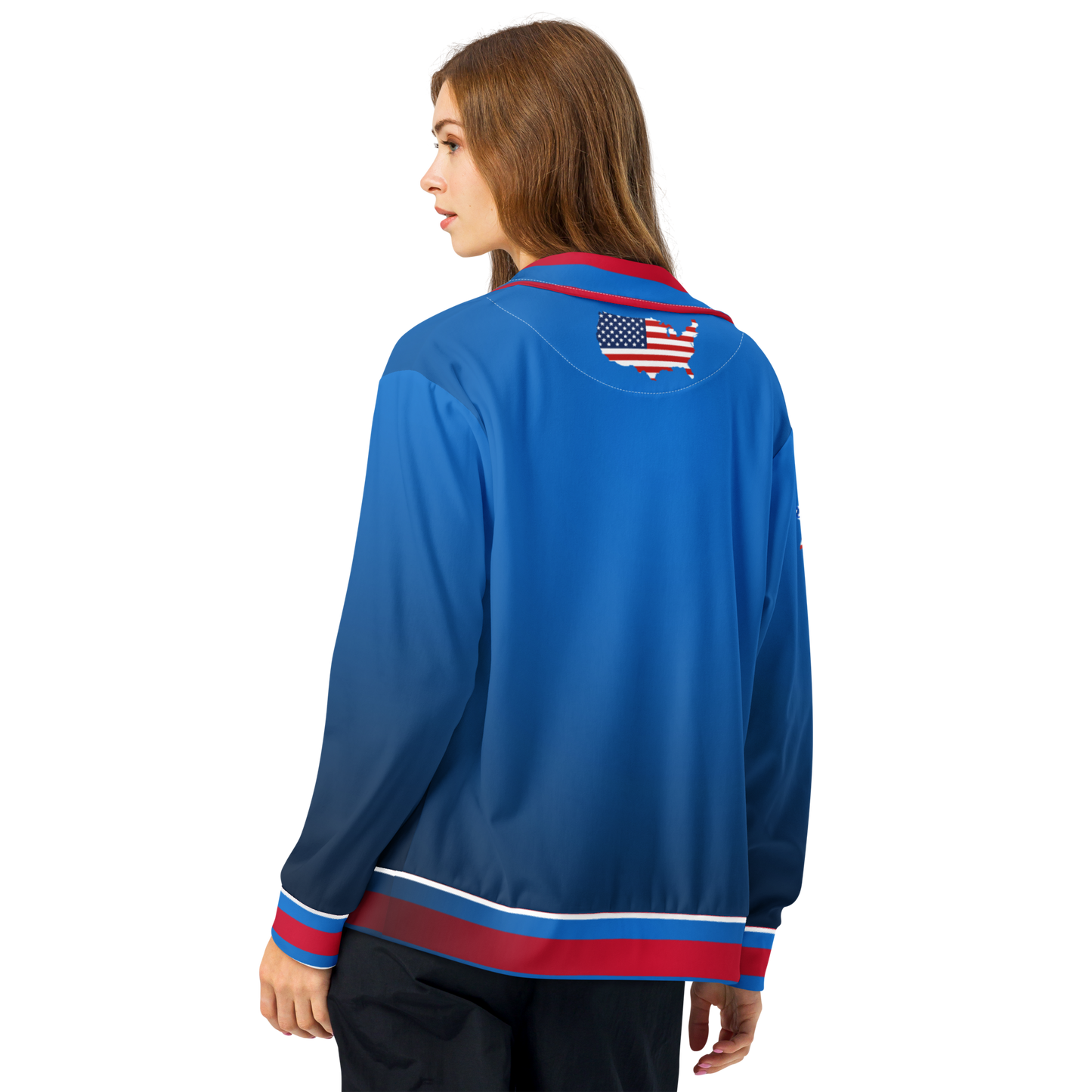 USA Blue Unisex Track Jacket