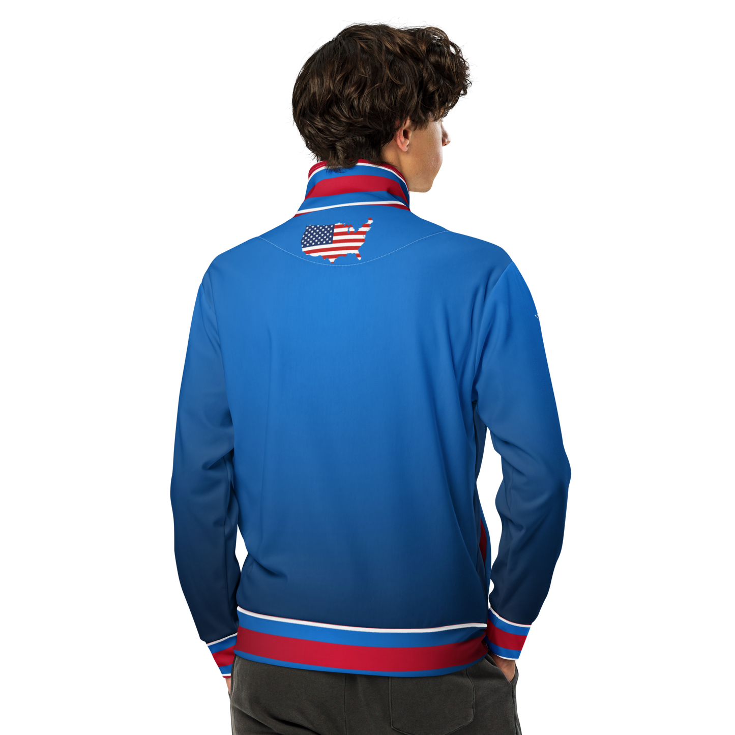 USA Blue Unisex Track Jacket