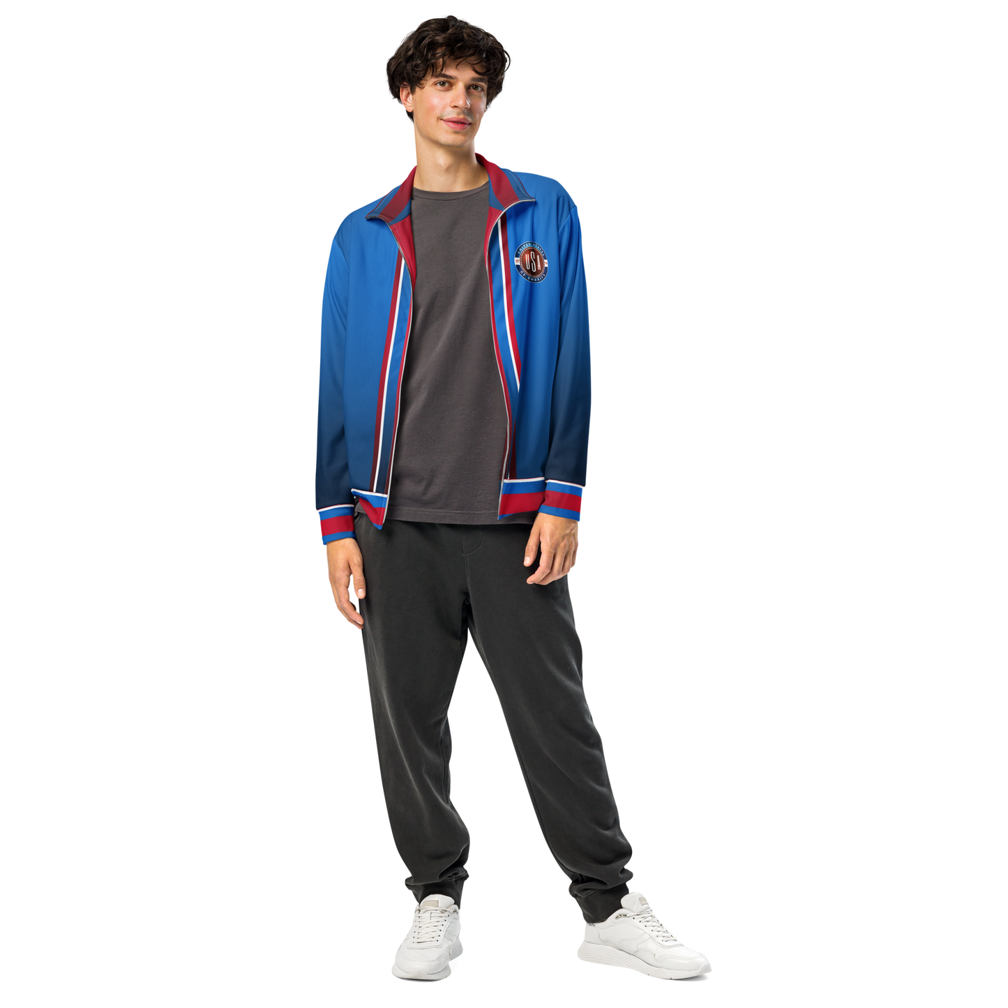 USA Blue Unisex Track Jacket