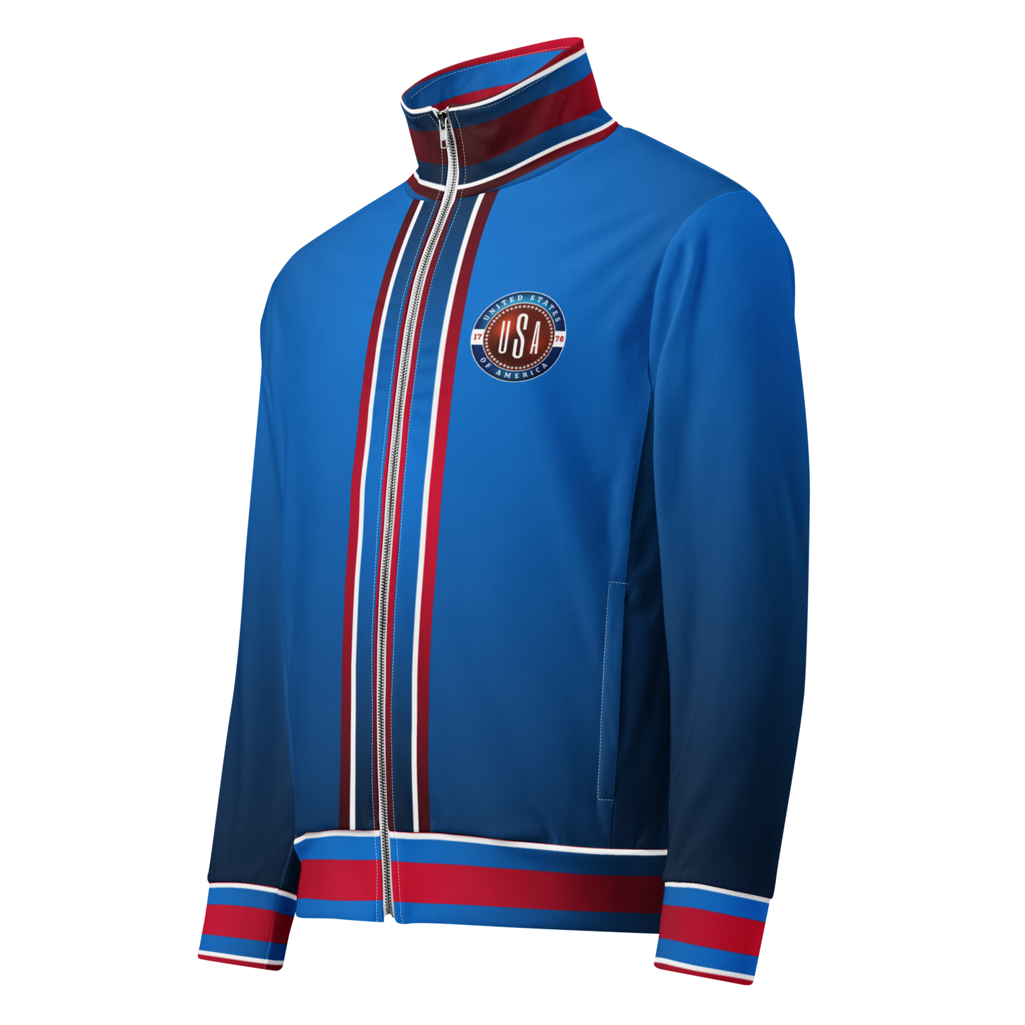 USA Blue Unisex Track Jacket