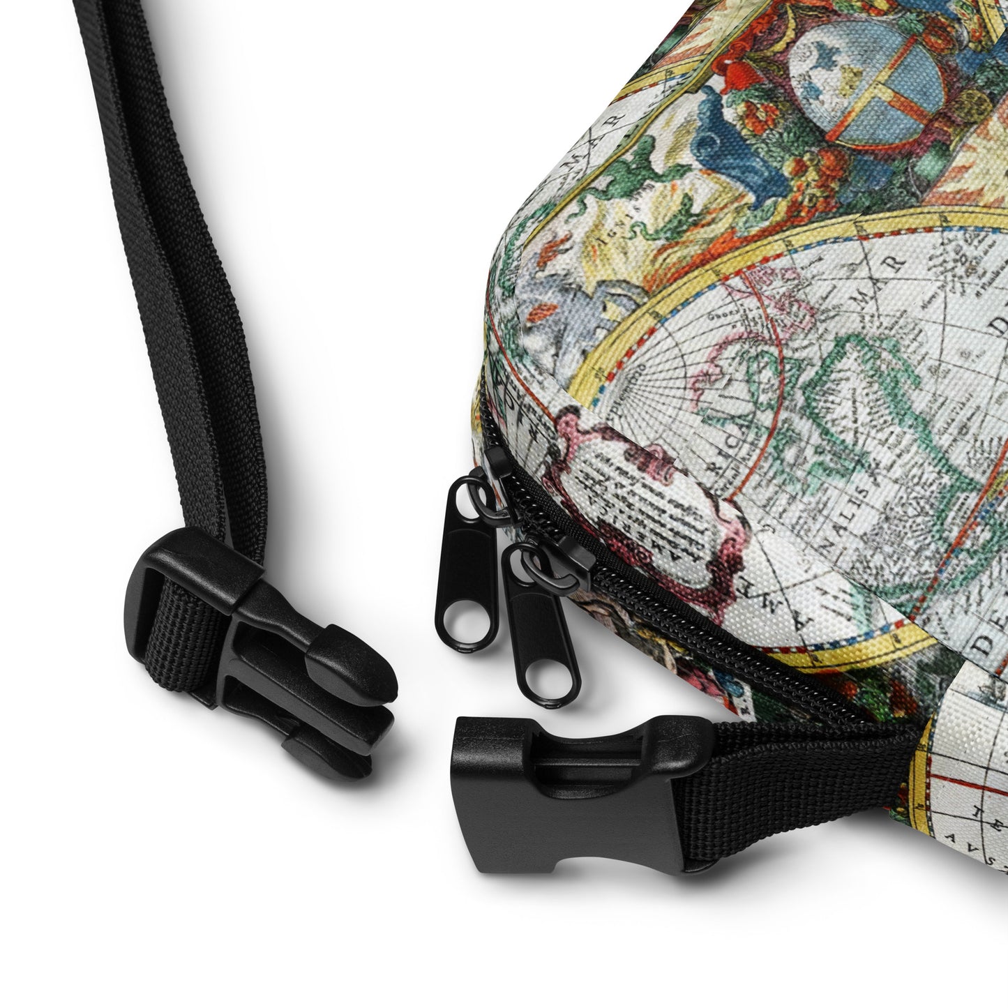 Utility Crossbody Bag Atlas Map 1641