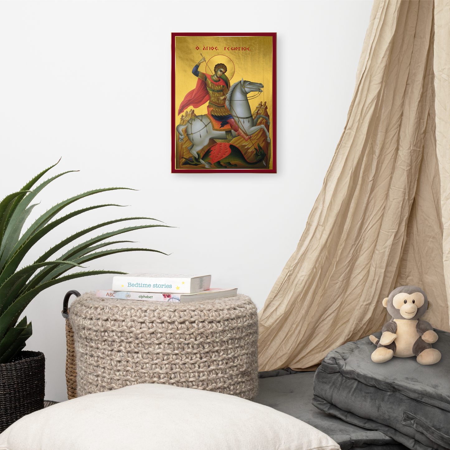 Saint George 12x16 Digital Icon Canvas