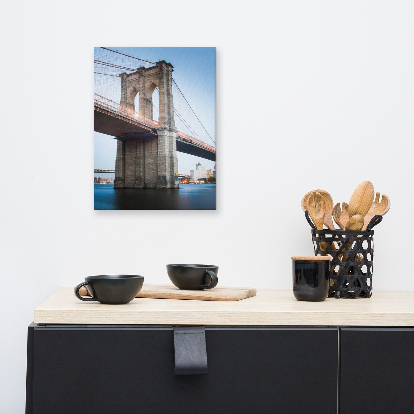 Brooklyn Bridge vertical Photo on Canvas