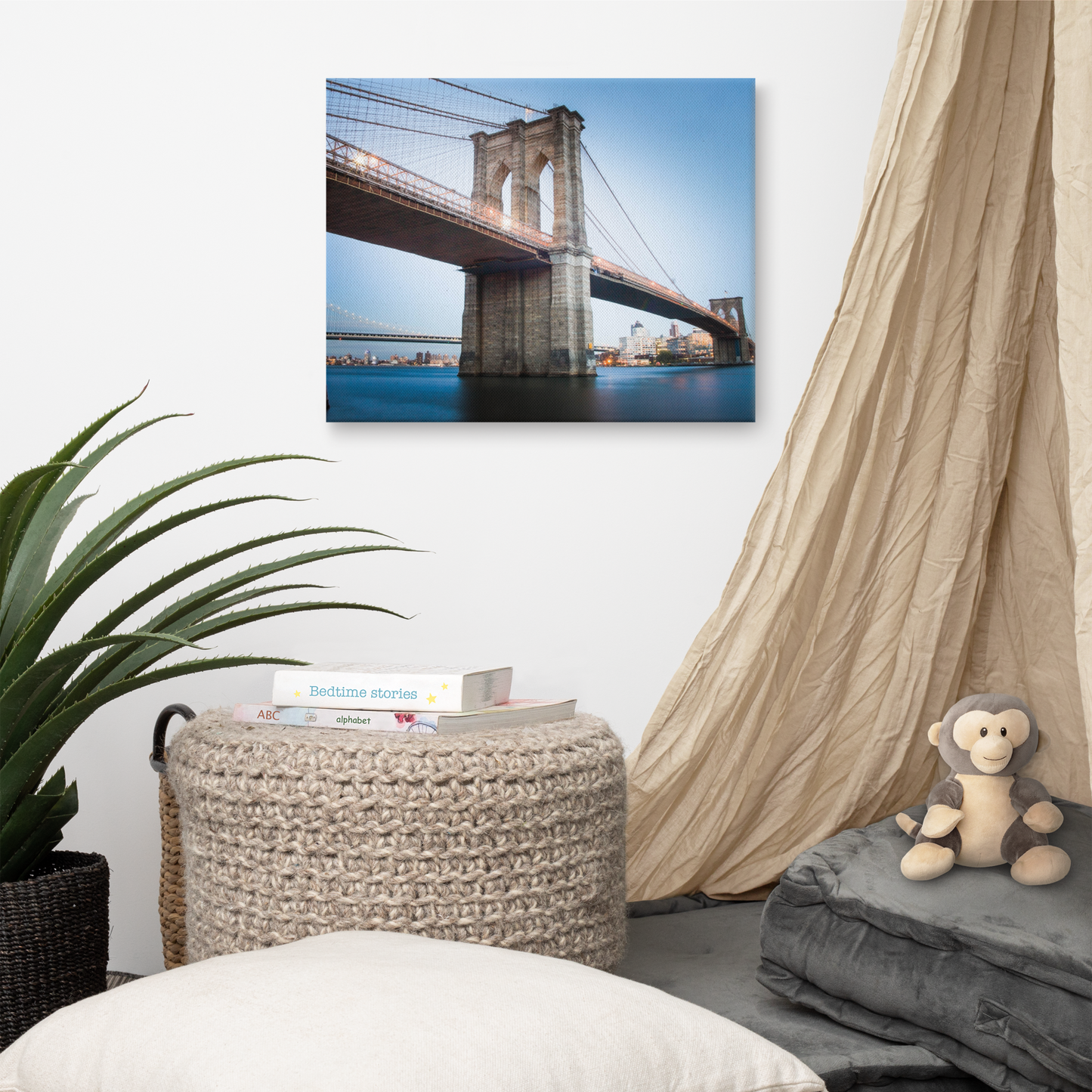 Brooklyn Bridge Horizontal Photo on Canvas