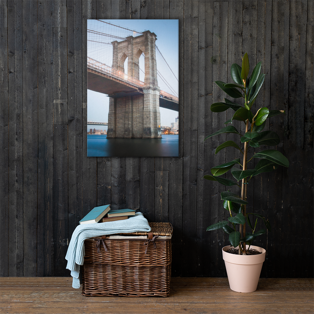 Brooklyn Bridge vertical Photo on Canvas