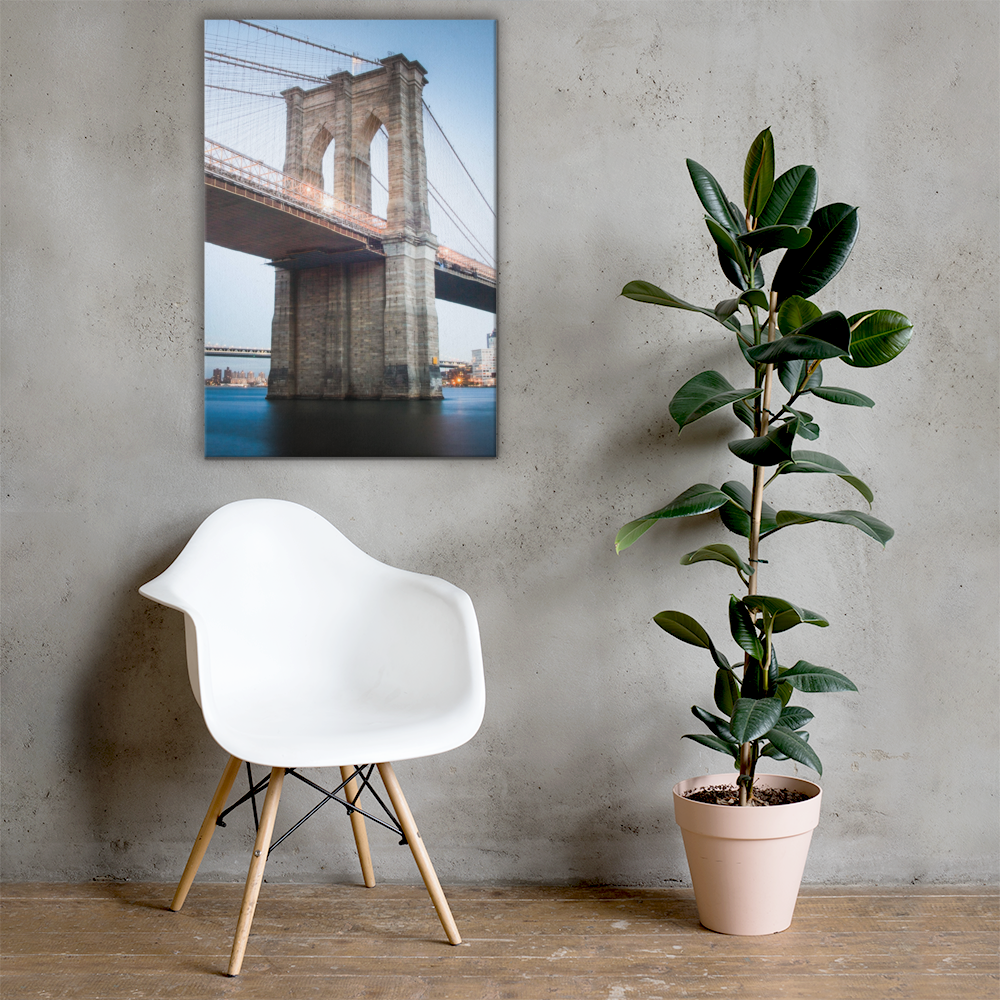 Brooklyn Bridge vertical Photo on Canvas