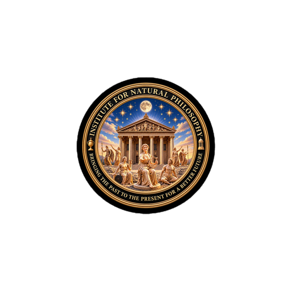 Institute for Natural Philosophy Logo Gold Bubble-free stickers