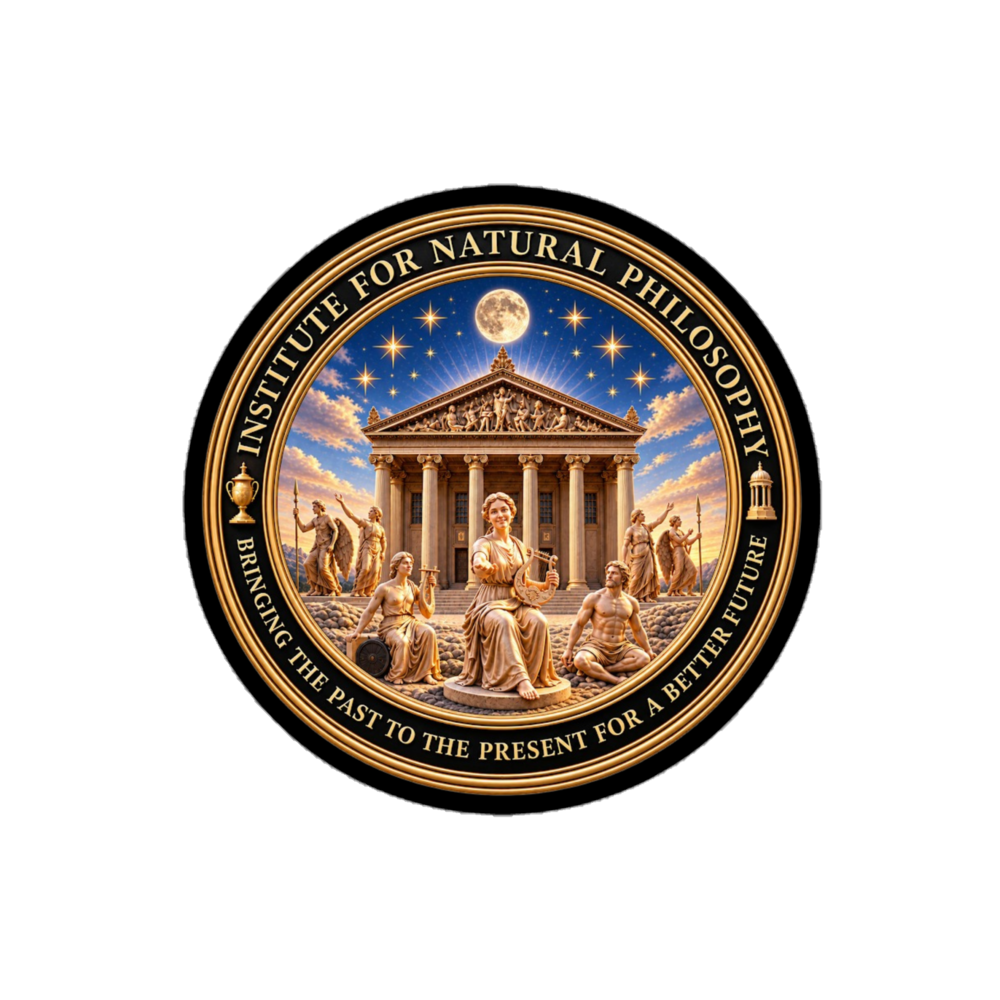 Institute for Natural Philosophy Logo Gold Bubble-free stickers