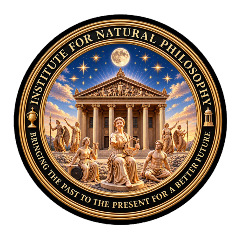 Institute for Natural Philosophy Logo Gold Bubble-free stickers