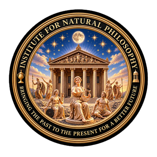 Institute for Natural Philosophy Logo Gold Bubble-free stickers