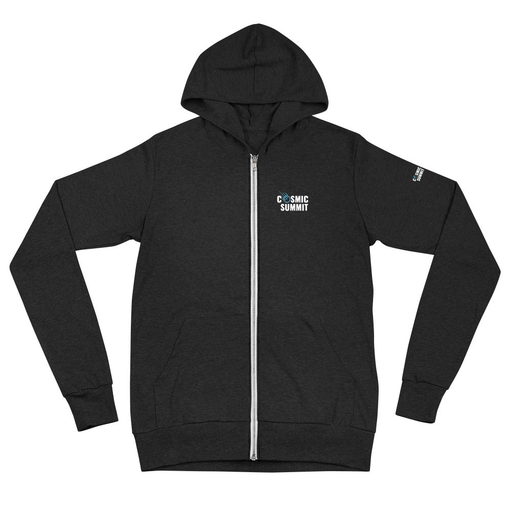 Cosmic Summit Unisex zip hoodie