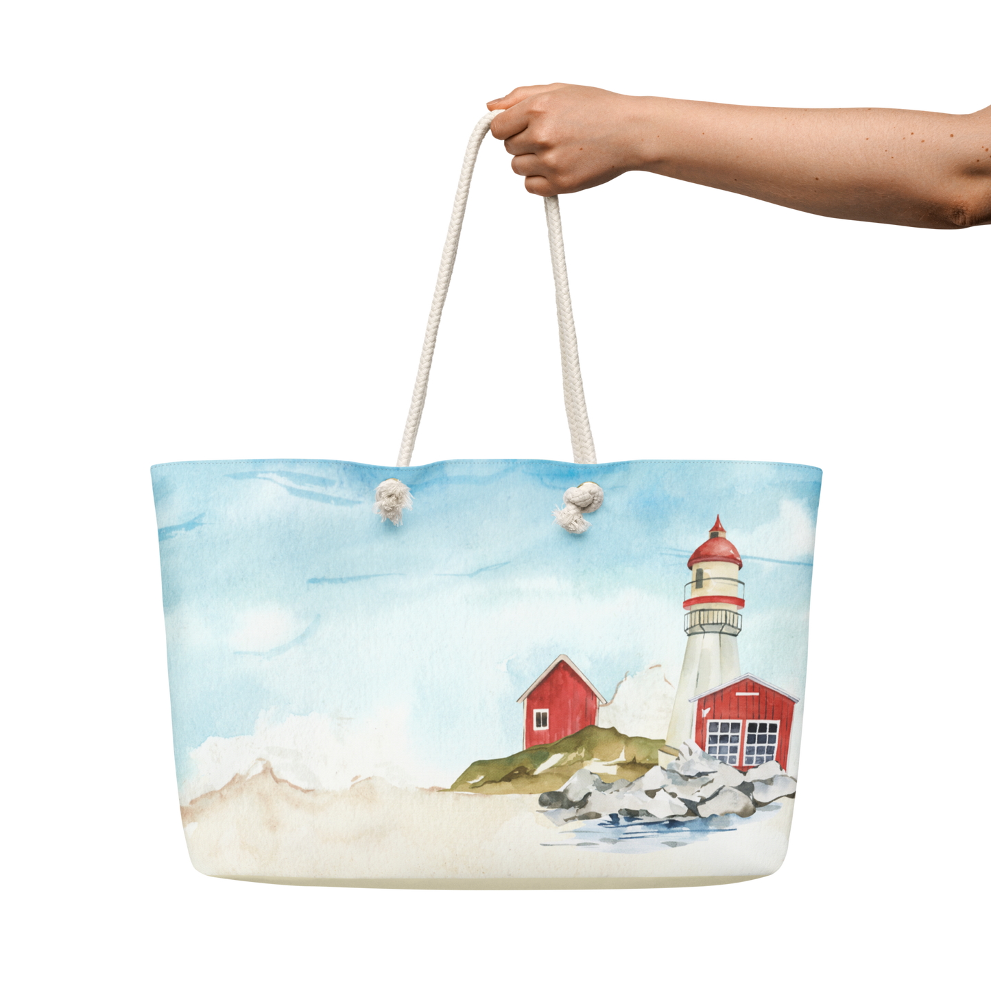 Lighthouse Beach OversizedTote bag